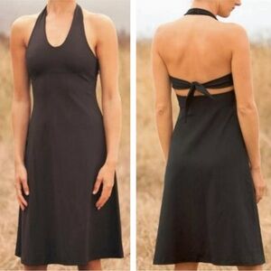 Patagonia Morning Glory Halter Dress Black Black Small Hiking dress
